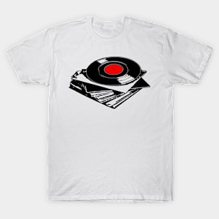 Vinyl LP Stack T-Shirt